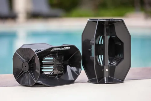 Hydro Tone Hydro-Bell - Par de mancuernas para ejercicio de piscina, pesas de agua acuática para entrenamiento de fuerza funcional, resistente a los