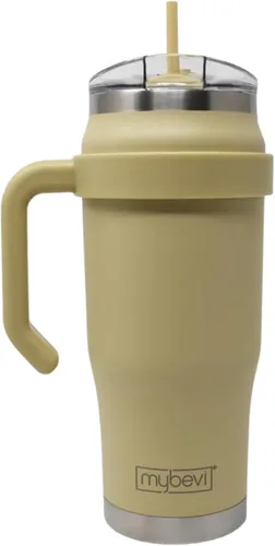 Miniatura 21 de MyBevi Outlander - Taza de viaje de acero inoxidable de alta calidad, para frío/calor, aislamiento de 3 capas, mango resistente, duradera y elegante
