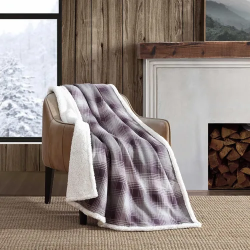 Miniatura 9 de Eddie Bauer - Oversized Throw Blanket 50x70, Reversible Plush Blanket for Couch or Bed, Animal Print Room Decor (Animal Plaid Brown)