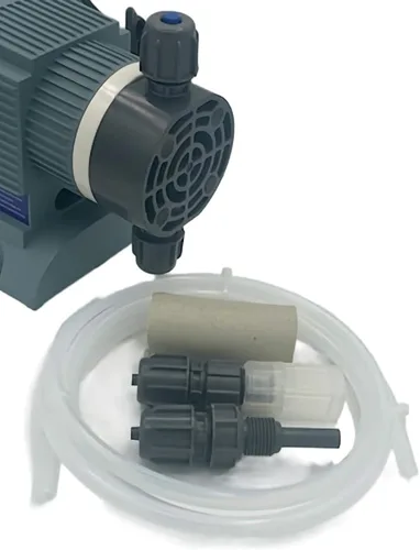 Miniatura 6 de Precision Controls - Bomba de agua química de cloro con medición de diafragma -31.6 GPD, 150 PSI - 115 voltios
