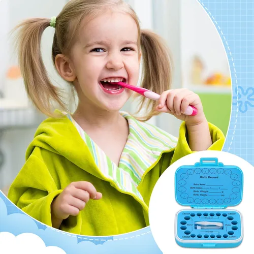 Miniatura 3 de Soportes de dientes para recuerdo de niños, caja de recuerdo de dientes de bebé, protector de dientes, contenedor de dientes para dientes perdidos