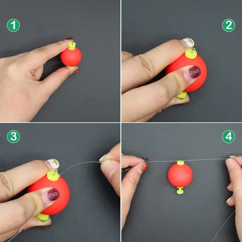 Miniatura 6 de Bobber Slip Bobbers para pesca 15 piezas de espuma a presión de flotadores ponderados Bobbers Accesorios de aparejos de pesca Suministros de pesca