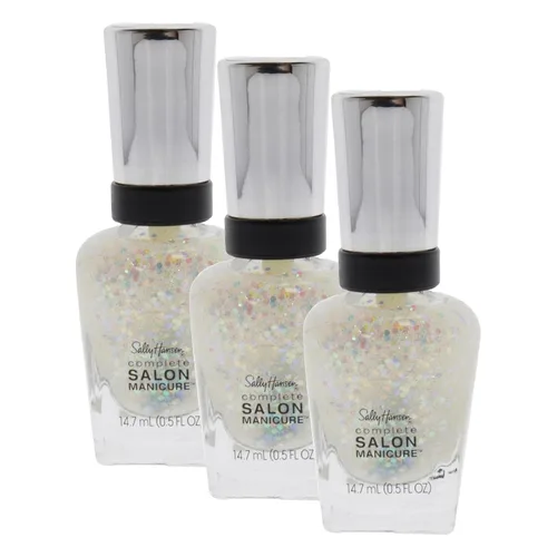 Miniatura 21 de Sally Hansen Esmalte de uñas de manicura de salón completo Color de uñas multibeneficio Fórmula fortalecedora de queratina 012 blancos perlados