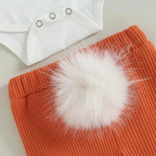 Miniatura 4 de Lamuusaa Traje de Pascua para bebé recién nacido, manga corta, mameluco de conejito para bebé, pantalones acampanados, parte inferior acampanada