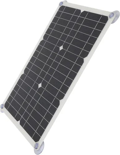 Miniatura 2 de Cargador de batería solar de 18 V 100 W, kit de carga portátil para automóvil, automóvil, motocicleta, barco, controlador USB de 16.5 x 11.0 in