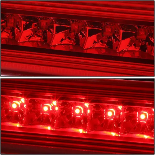Miniatura 3 de DNA MOTORING 3BL-JLIR08-LED-RD - Luz de freno LED de tercera cola con lente roja [compatible con Jeep Liberty 08-12] Rojo