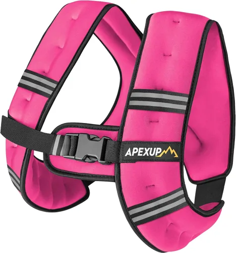 Miniatura 42 de APEXUP - Chaleco con peso de 5, 10, 15, 20, 25 y 30 libras para hombre y mujer, con rayas reflectantes, equipo para entrenamiento de fuerza y correr