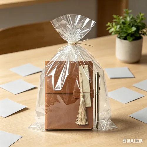 Miniatura 4 de Nobranded Somioco- Bolsas de celofán transparente de 7 x 12 pulgadas, 100 fundas de plástico con lazos giratorios, bolsas de regalo de celofán