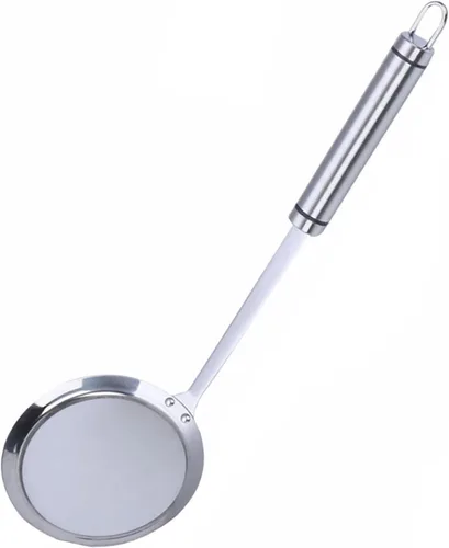 Miniatura 10 de Coladores de malla fina, SUS 304 de acero inoxidable de alta calidad, colador de alimentos de malla fina, colador de cocina, tamiz de mano, cuchara