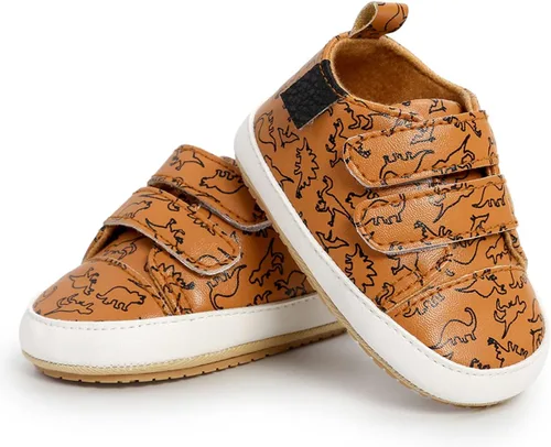QWZban Zapatos de bebé para niños y niñas, zapatillas de deporte con suela de goma antideslizante, para cuna de bebé, zapatos de vestir para