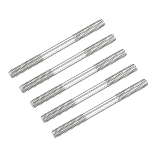 Miniatura 7 de METALLIXITY Tornillos de doble extremo (rosca M8, longitud 80 mm) 5 piezas, pernos de varilla roscada doble de acero inoxidable 304