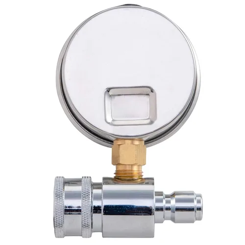 Miniatura 5 de Raincovo Manómetro para lavadora a presión, 6000 PSI, conexión rápida de 3/8 pulgadas, manómetro para lavadora eléctrica