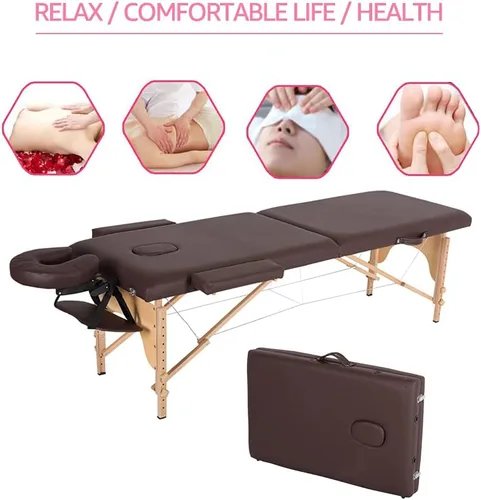 Miniatura 2 de Mesa de masaje portátil, cama de spa de 84 pulgadas de altura ajustable, mesa de masaje plegable portátil profesional, mesa de spa, cuna facial