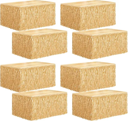 Miniatura 10 de Fovths 1 paquete de falda de mesa de hierba Luau con flecos de papel, falda de paja oscura de 108 x 30 pulgadas, faldas de mesa hawaianas