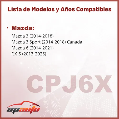 Miniatura 2 de EPAuto, filtro de aire de cabina para Mazda CPJ6X (KD45-61-J6X), incluye carbón activo