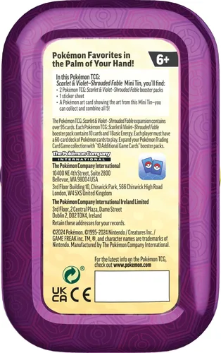 Miniatura 3 de Pokemon TCG - Mini lata de fábula envuelta escarlata y violeta (SV6.5), surtido