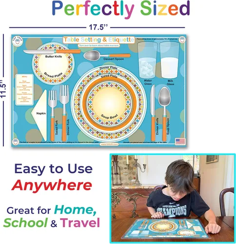 Miniatura 8 de Mantel individual educativo con diseño de teclado para aprender mecanografía, de la marca Tot Talk