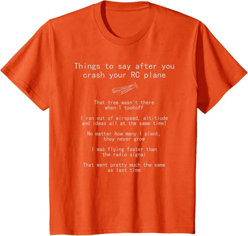 Miniatura 33 de Cosas que decir cuando te estrellas con tu camiseta RC Plane hobby