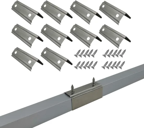 Miniatura 8 de Kit de esquina de canal LED de aluminio HAMRVL para luces de tira LED en forma de L 45x45 Conectores de 90 grados Adecuado para gabinetes de cocina