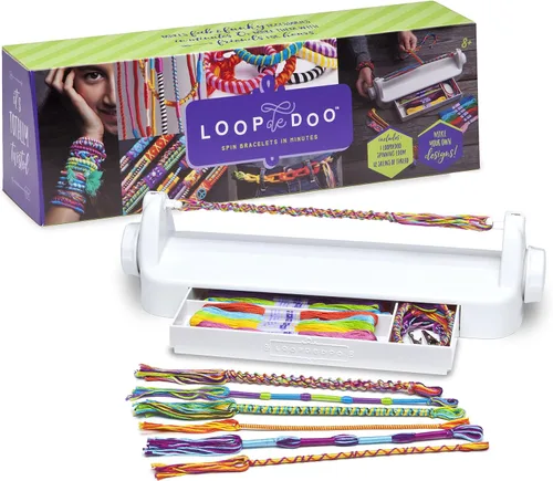 Miniatura 8 de Colorspin - Kit eléctrico para hacer pulseras de la amistad, haz pulseras en minutos para cumpleaños y regalos de amistad, haz 15 pulseras, diseño