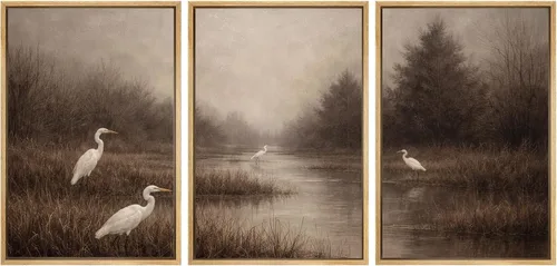 Miniatura 48 de SIGNWIN Lienzo enmarcado para pared, juego de arte tranquilo con reflejo de lago, acuarela, montaña y agua, ilustraciones modernas, arte abstracto