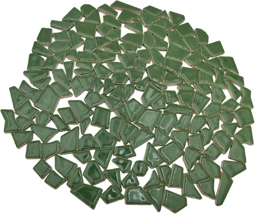 200g de azulejos de mosaico de cerámica para manualidades, azulejos de cerámica irregulares teñidos de 0.5 cm x 2 cm de porcelana para decoración