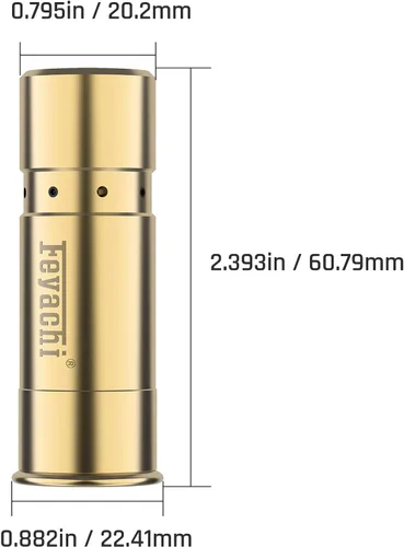 Miniatura 3 de Feyachi Bore Sight 9MM/223 5.56/12GA Punto Rojo Laser Zeroing Bore Sighter Pistola Laser Boresighter con 3 Juegos Latón