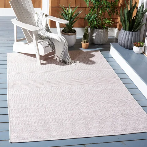 Miniatura 52 de SAFAVIEH Alfombra lavable para exteriores, colección Courtyard de 2.3 x 16 pies, color negro y gris, no desprende pelusa y de fácil limpieza, ideal
