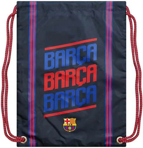 Bolsa con cordón y logotipo del equipo del FC Barcelona World Soccer Club Barca, Barca_navy, Tamaño único, Mochilas Daypack