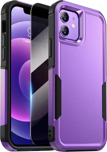 Miniatura 69 de Diaclara Funda diseñada para iPhone 12 Pro Max, [con protector de pantalla de privacidad] [antiespía] [protección contra caídas de grado militar]