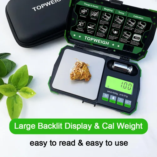 Miniatura 5 de Báscula de bolsillo, doble alimentación, báscula de joyería de gramo de precisión con estuche con cremallera, báscula digital para monedas pequeñas