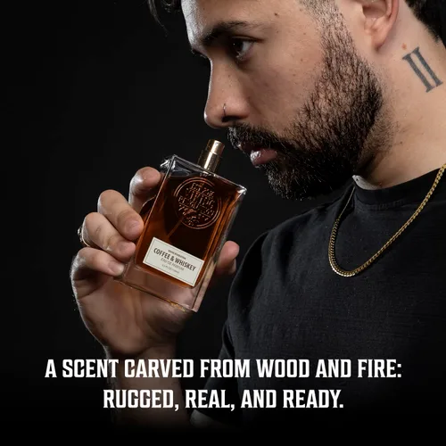 Miniatura 2 de Viking Revolution Colonia de café y whisky para hombre, Eau de Parfum, perfume terroso con notas de café tostado, whisky envejecido, sándalo, cedro