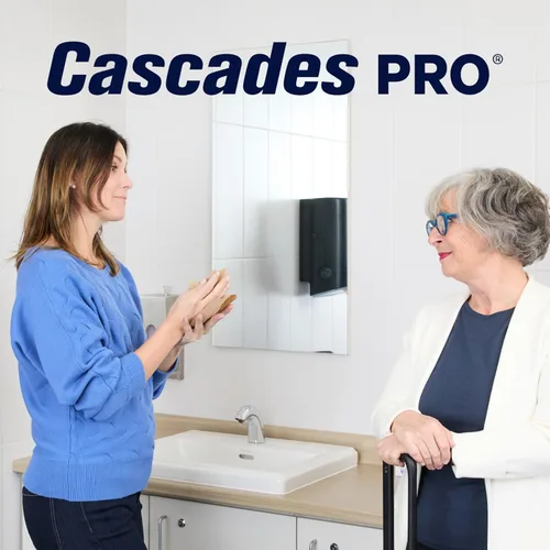 Miniatura 8 de Cascades PRO Seleccione toallas de papel de mano fuertes y absorbentes, adecuadas para la mayoría de dispensadores universales, rollos de toallas