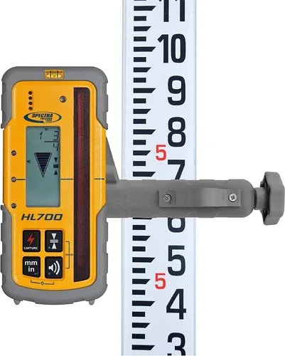 Miniatura 10 de Spectra Precision Receptor de lectura digital HL700 para rendimiento básico y avanzado, gran altura de recepción de 5 pulgadas (5.0 in), pantallas