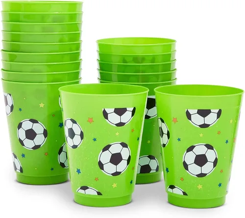 Miniatura 11 de BLUE PANDA Paquete de 16 tazas de plástico de animales de granja, corral para suministros de fiesta de cumpleaños (16 onzas)