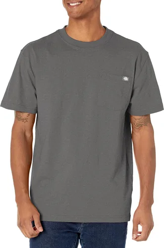 Dickies - Camiseta gruesa de manga corta con cuello redondo para hombre, tallas grandes y altas.