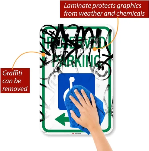 Miniatura 2 de smartsign Parking Sign, Leyenda "Parking reservado", azul/verde sobre blanco, 1