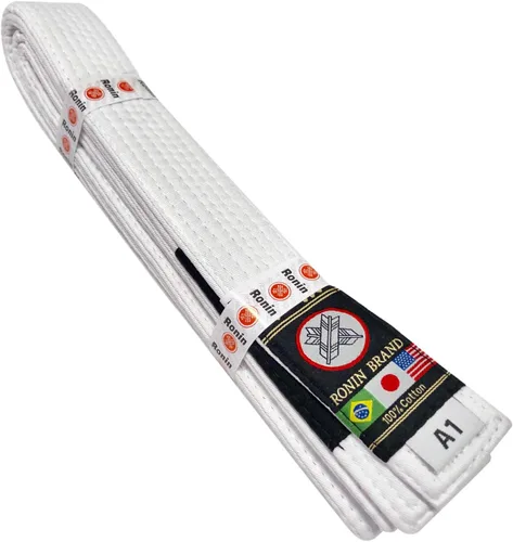 Miniatura 4 de Ronin BJJ Gi Belt Cinturón de Jiu Jitsu brasileño Tela de poliésteralgodón