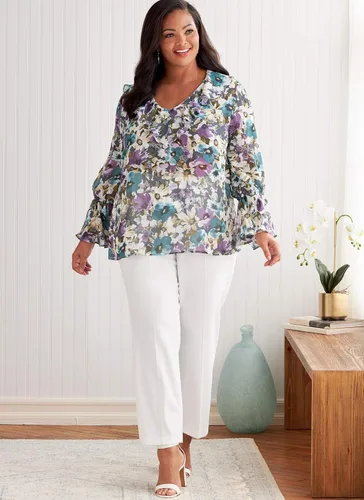 Miniatura 6 de Butterick B6814RR Misses/Plus Size Top/Vest 18W-20W-22W-24W, Multicolor