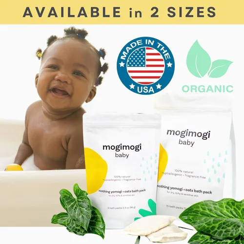 Miniatura 6 de Remoja de baño de avena orgánica para bebés, niños y piel sensible, lava y alivia el eccema, la erupción del pañal y la picazón en la piel seca
