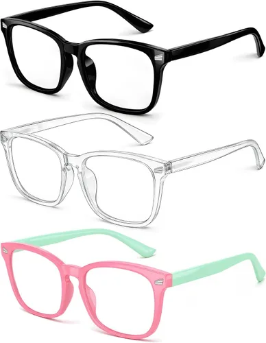 Miniatura 14 de Gafas de luz azul para niños, gafas de luz azul para niños, anteojos falsos para niños de 6 a 18 años