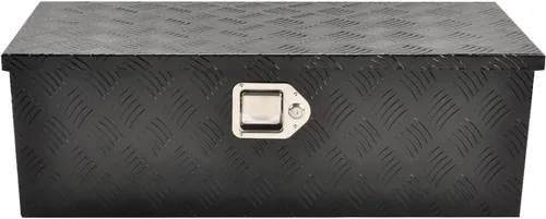 Miniatura 15 de Caja de herramientas de aluminio de 60 pulgadas para camión, caja de pecho de remolque, organizador de almacenamiento bajo la carrocería