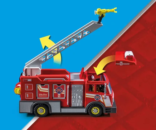 Miniatura 2 de Playmobil Camión de bomberos con accesorios y 2 figuras