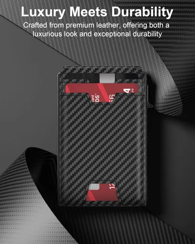 Miniatura 5 de typecase Cartera inteligente para hombre, Negro fibra de carbono