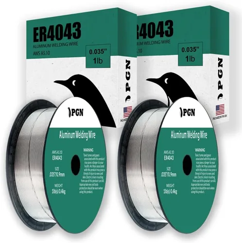 Miniatura 12 de PGN - Alambre de soldadura MIG de aluminio, ER4043, 030 pulgadas, carrete de 1 libra, alambre MIG de aluminio con silicona para fluidez de charco