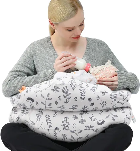 Miniatura 8 de Chilling Home Almohada de lactancia para lactancia, almohada de lactancia ajustable, almohada de lactancia materna, alimentación con biberón