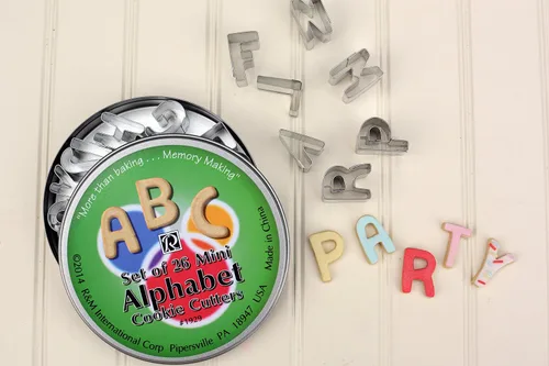 Miniatura 5 de R&M International Mini Alphabet - Cortadores de galletas, juego de 26 piezas