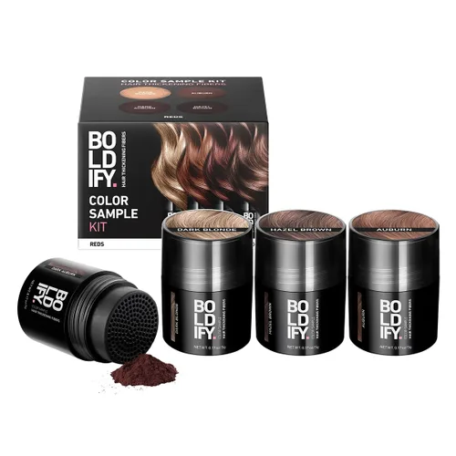 Miniatura 19 de Boldify - Kit de muestra de fibras capilares de color - Rellena el cabello fino y delgado para un aspecto instantáneamente más lleno y grueso - 14