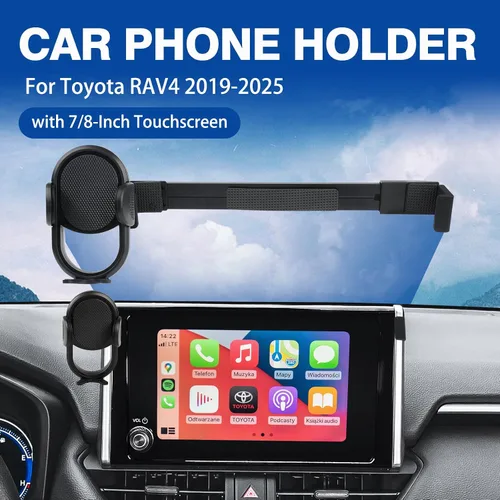 Miniatura 2 de Autorder Soporte de teléfono para automóvil para Accesorios Toyota RAV4 2019-2025 Montaje de Teléfono pantalla de 7/8 pulgadas Soportes de teléfono