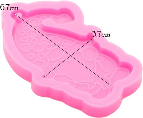 Miniatura 5 de Molde de llavero de hombre de dibujos animados súper brillante, moldes de resina de silicona para colgante de hombre encantador, molde de resina